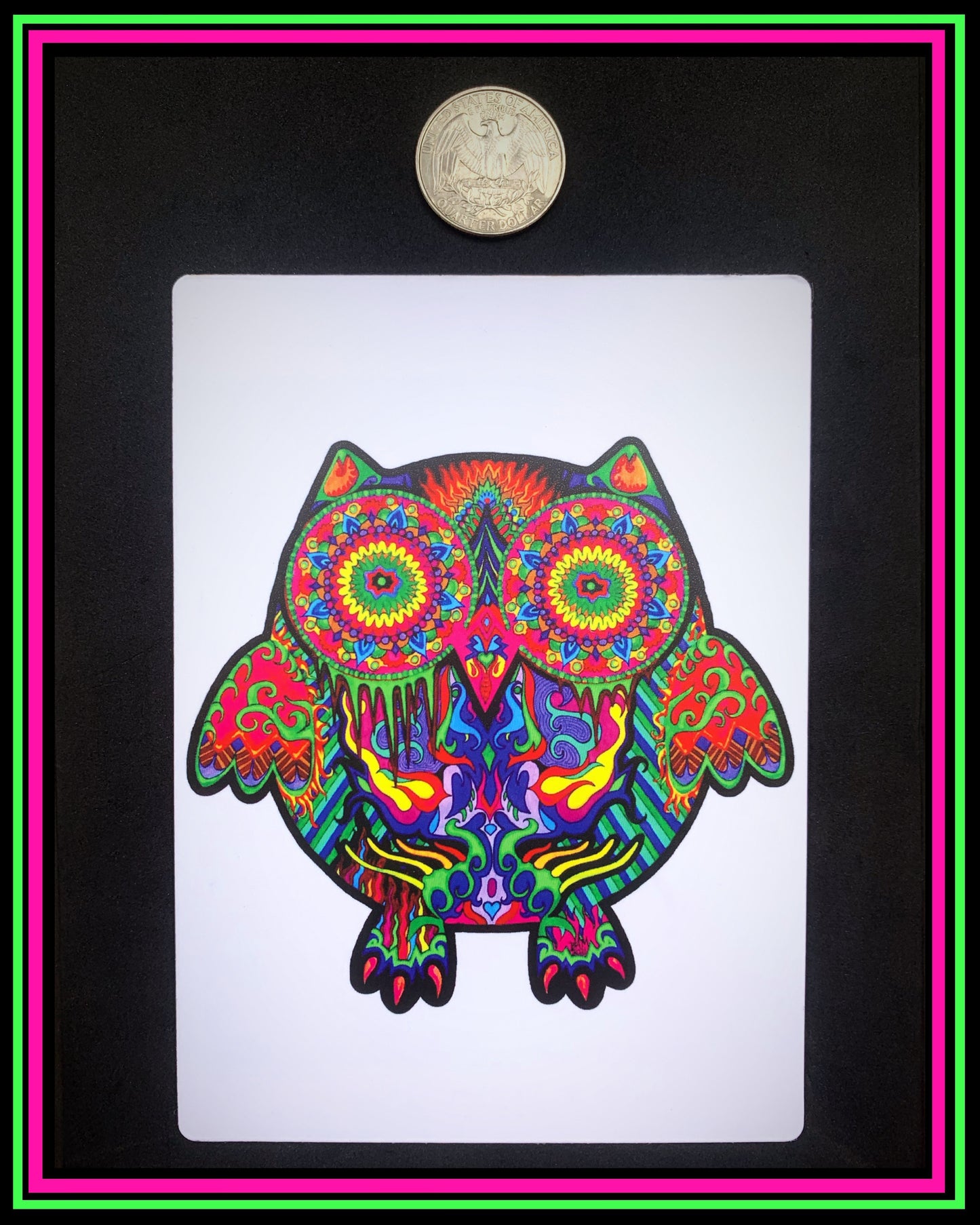 "Mrs. OMG My Face Is Melting!" (white) large magnet