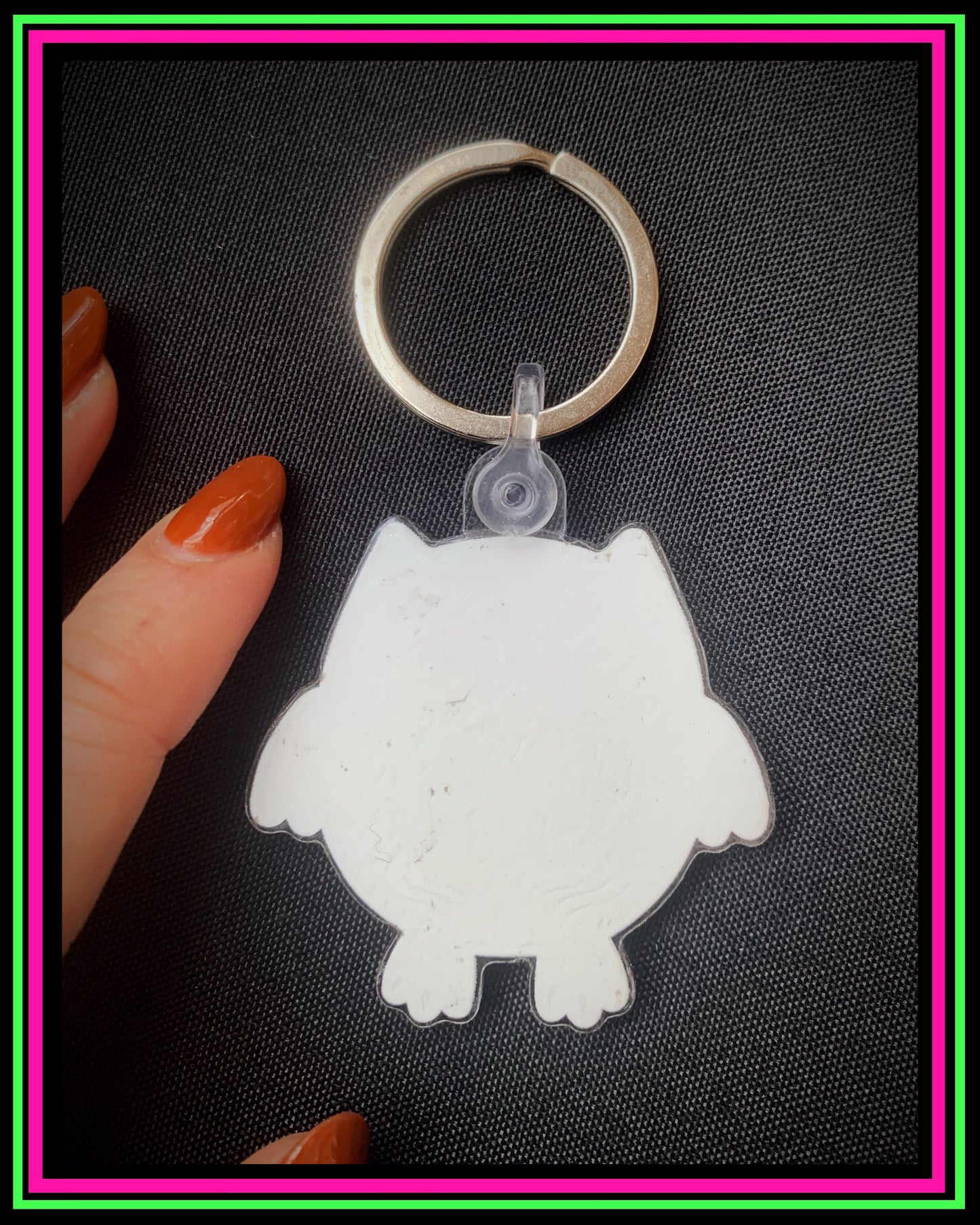 One sided Owl Keychain