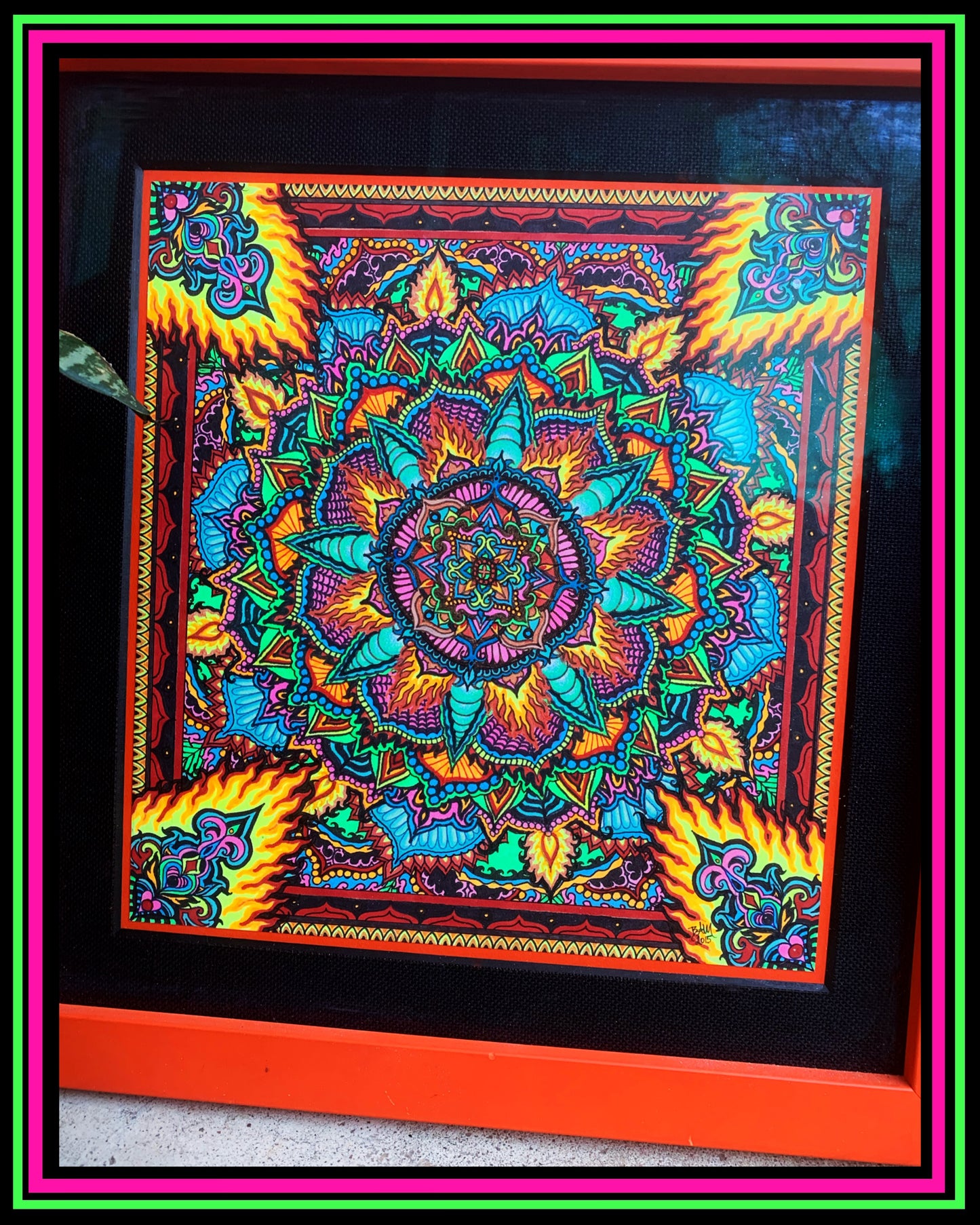 "Fire Flower" Original Drawing