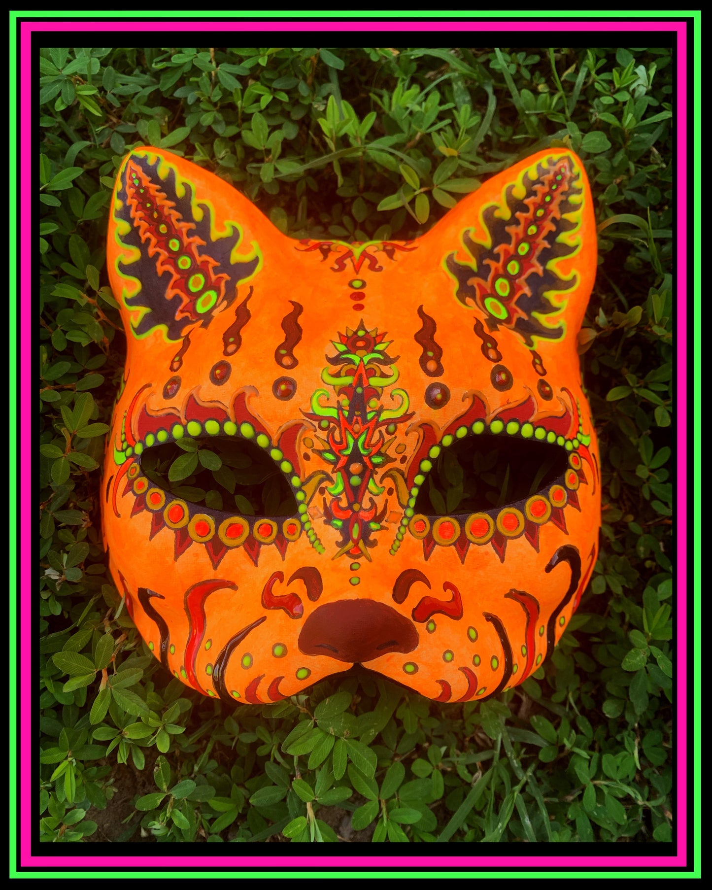 Orange Magic Meow Mask