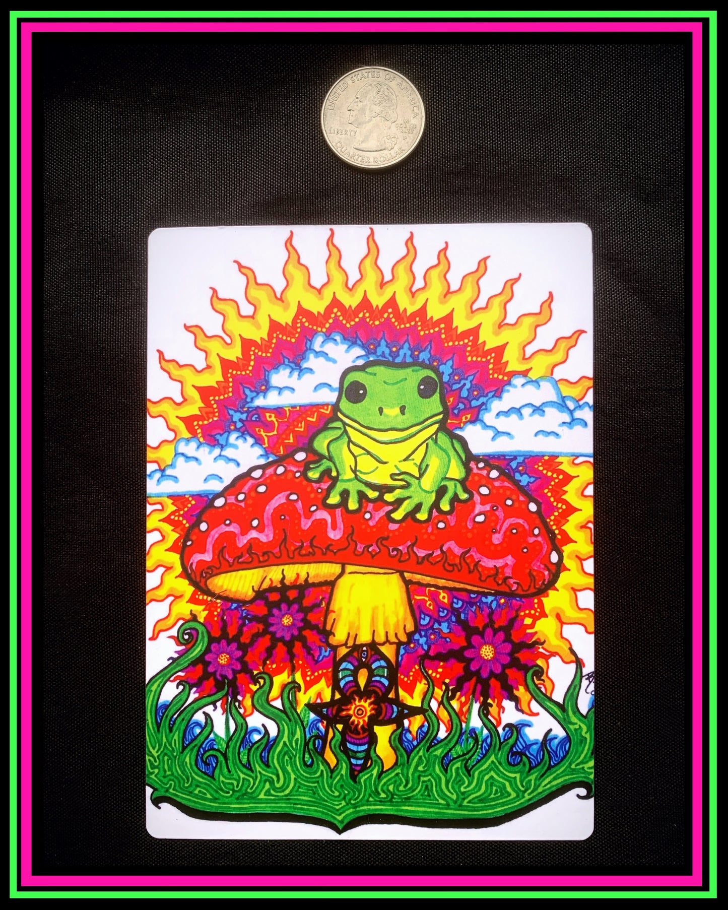"Froggy for Mukunda" Large Magnet