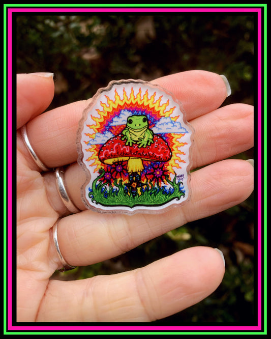 Froggy Acrylic Pin