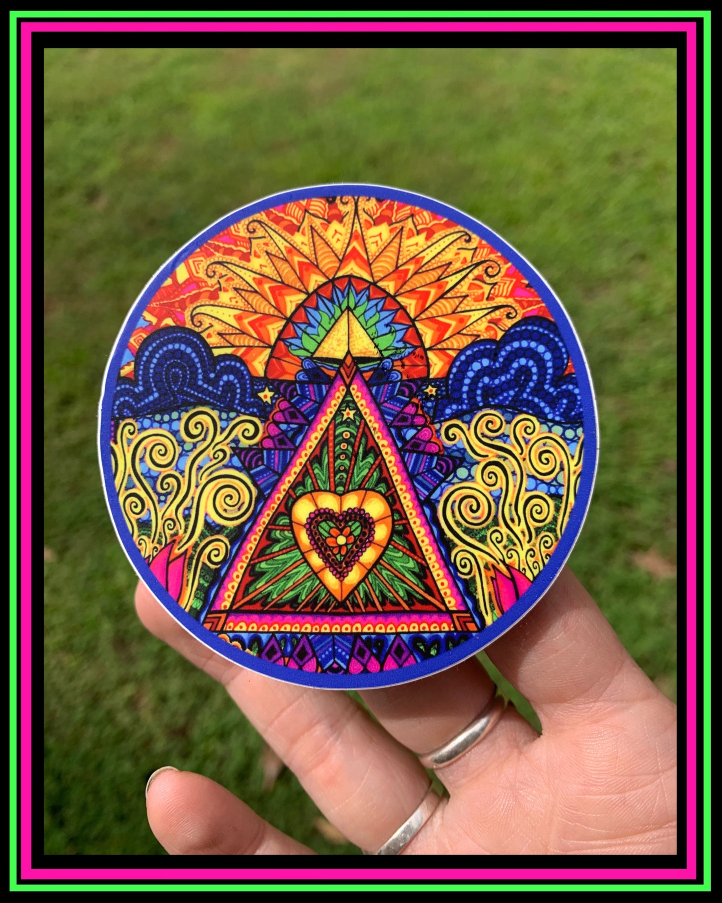 "Inward Trails" vinyl sticker