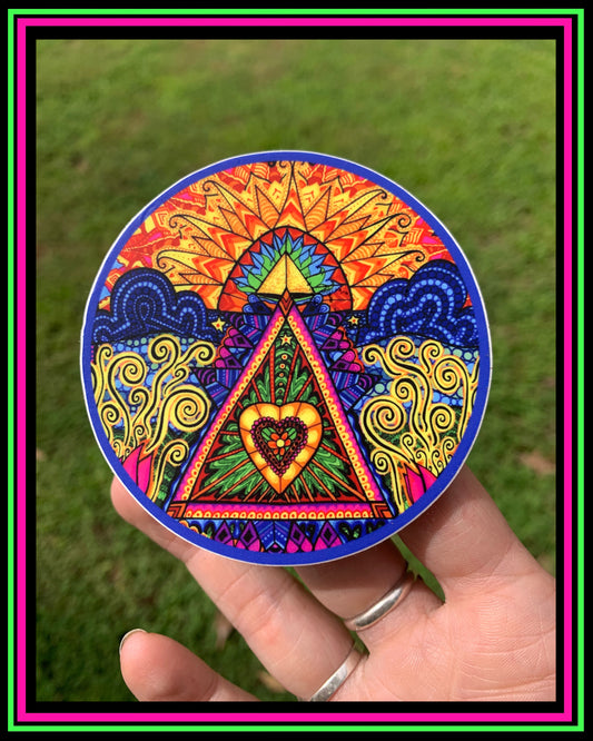 Pegatina de vinilo "Inward Trails" 