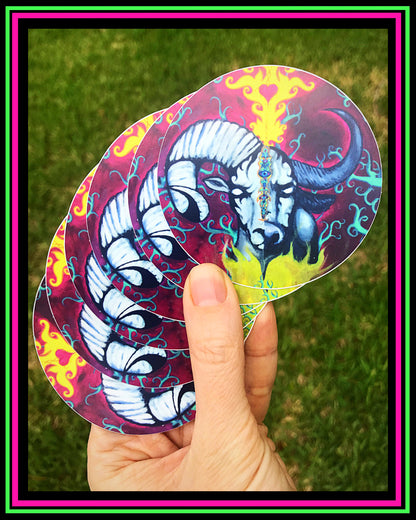 "The Cusp" vinyl sticker