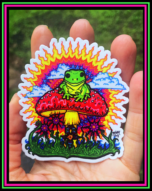 Pegatina de vinilo "Froggy For Mukunda" 