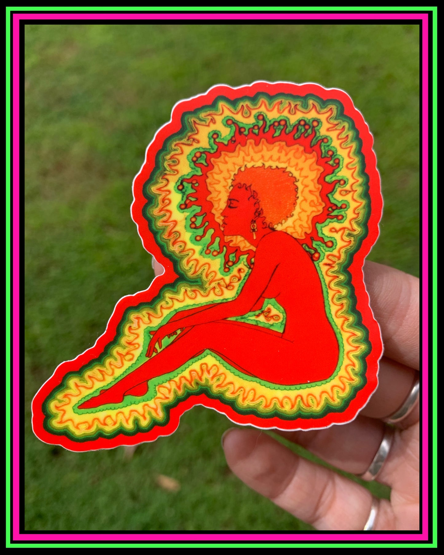 "Vibrant 2" vinyl sticker
