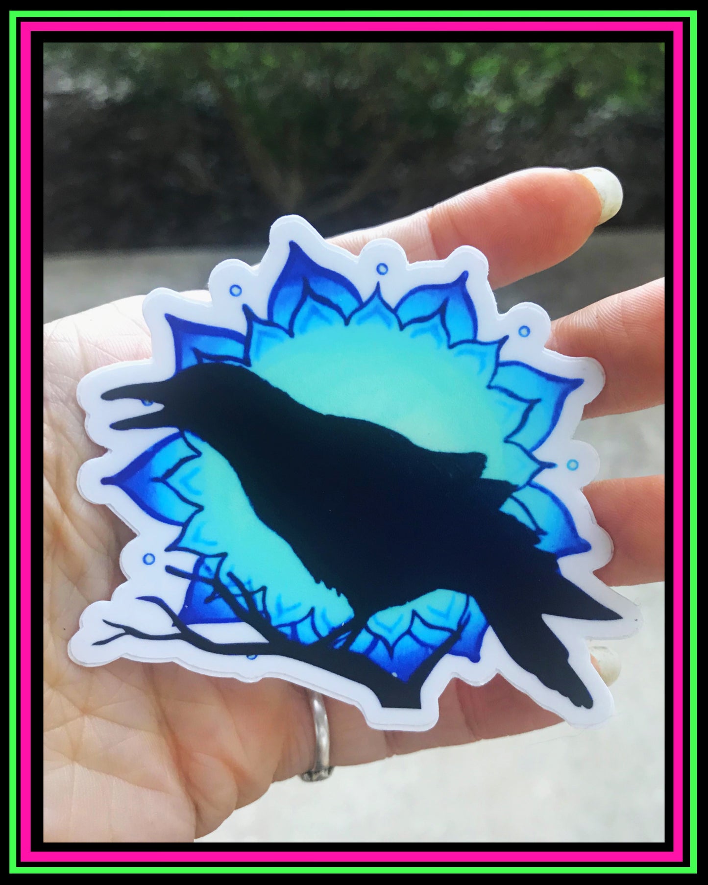 "Crow" vinyl sticker