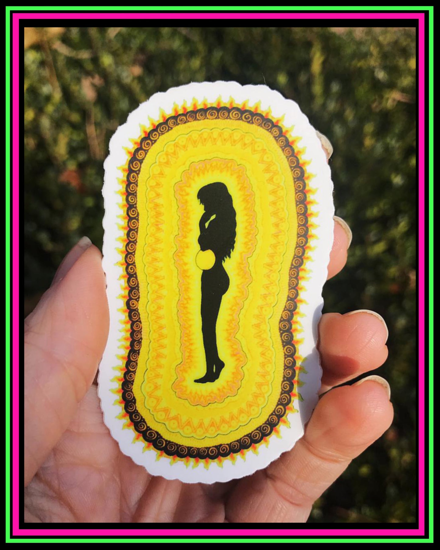 “Solar Plexus Chakra” vinyl sticker