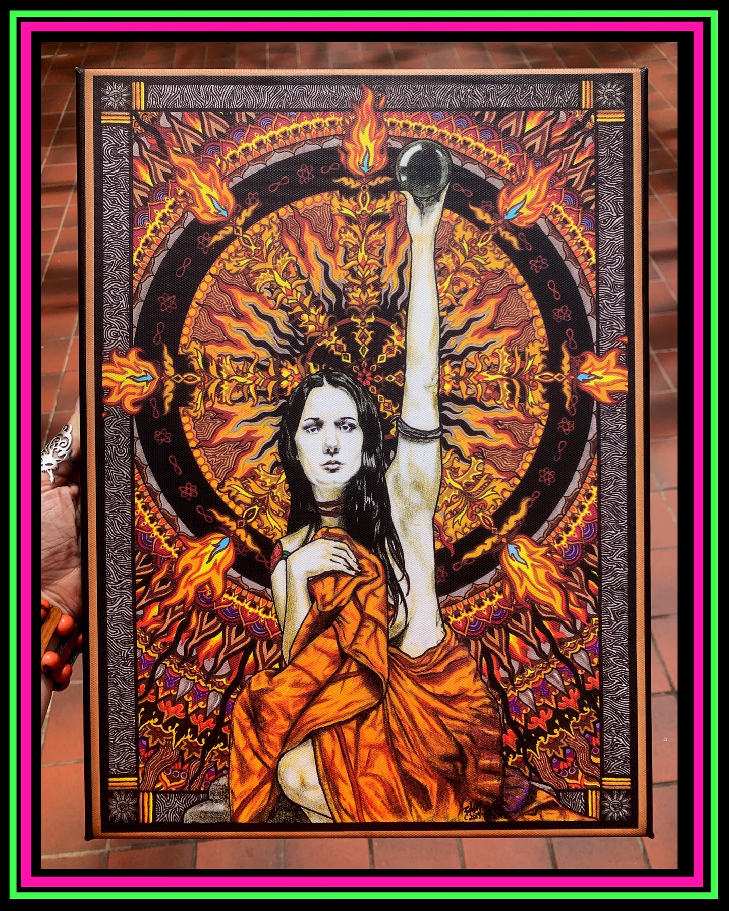 "Black Sun" Canvas Print